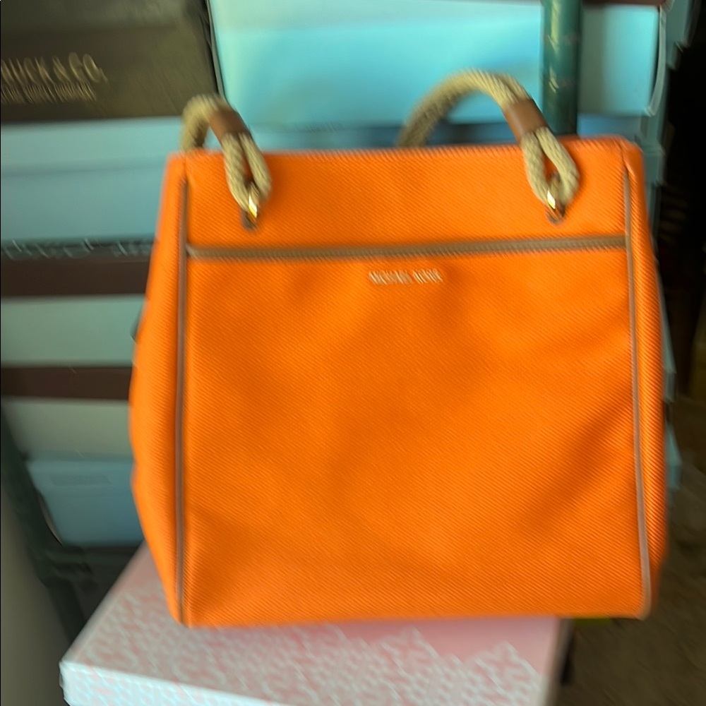 MICHAEL Michael Kors Orange Structured Tote